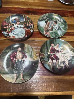 Lot Of 4 TheKing And I Knowles Collector Plates Series Dance, Kiss, Puzzlement,