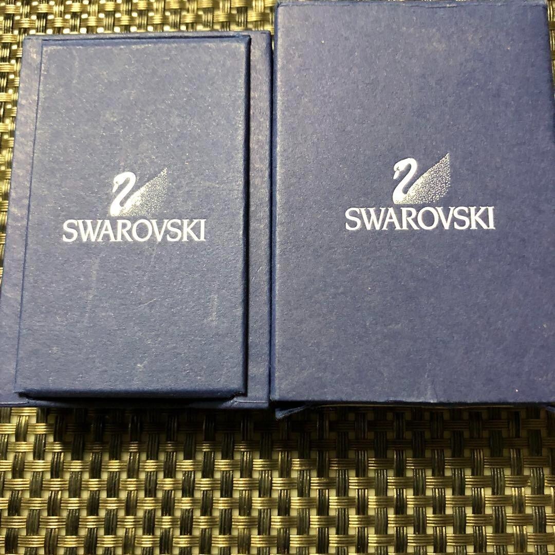 SWAROVSKI Crystal Pendant Key Motif Silver Color Rare Item pre