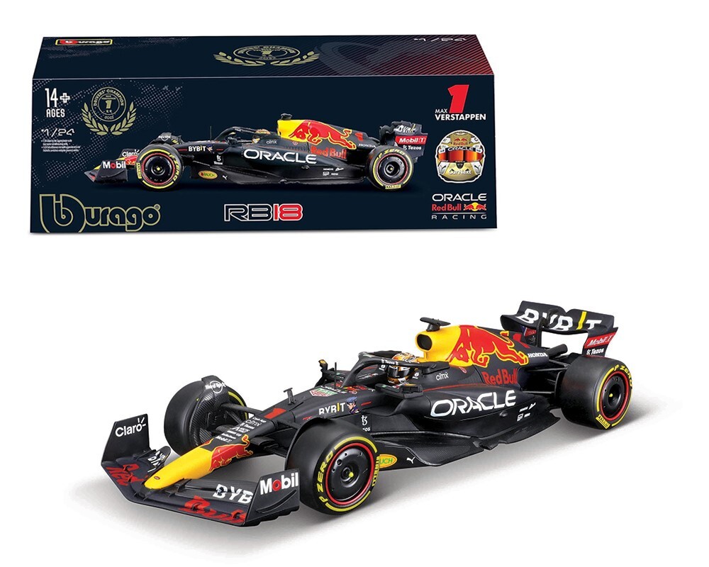 Bburago 1:24 Race F1 Oracle Red Bull RB18 2022 #11 Sergio Perez w