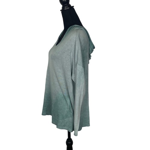 ANGELA MARA Damen Hoodie Pullover Pulli Gr. S/M Ombre Grün Langarm 55-24 - Bild 6 von 12