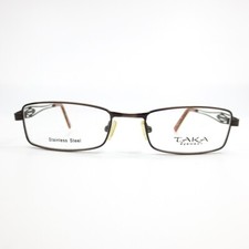 Taka T2620 BR Brown Rectangular metal Eyeglasses Frames 51[]18 140 mm