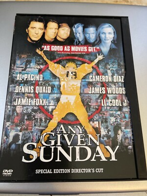 Any Given Sunday (Director's Cut) (DVD, 1999) Al Pacino ~ Cameron Diaz ~ 