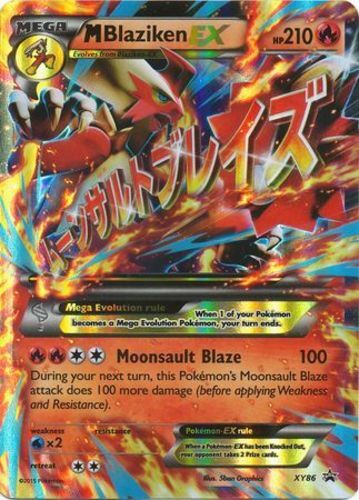 Heavily Played M Blaziken EX - XY86 - Mega Blaziken-EX Premium Collection Pokemo