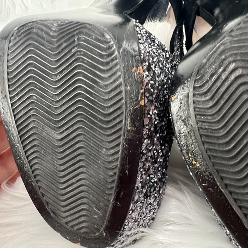 Diane Von Furstenberg 8.5 Zia Glitter Glam Platform 5" Heels Party Cruise Event - Picture 16 of 19