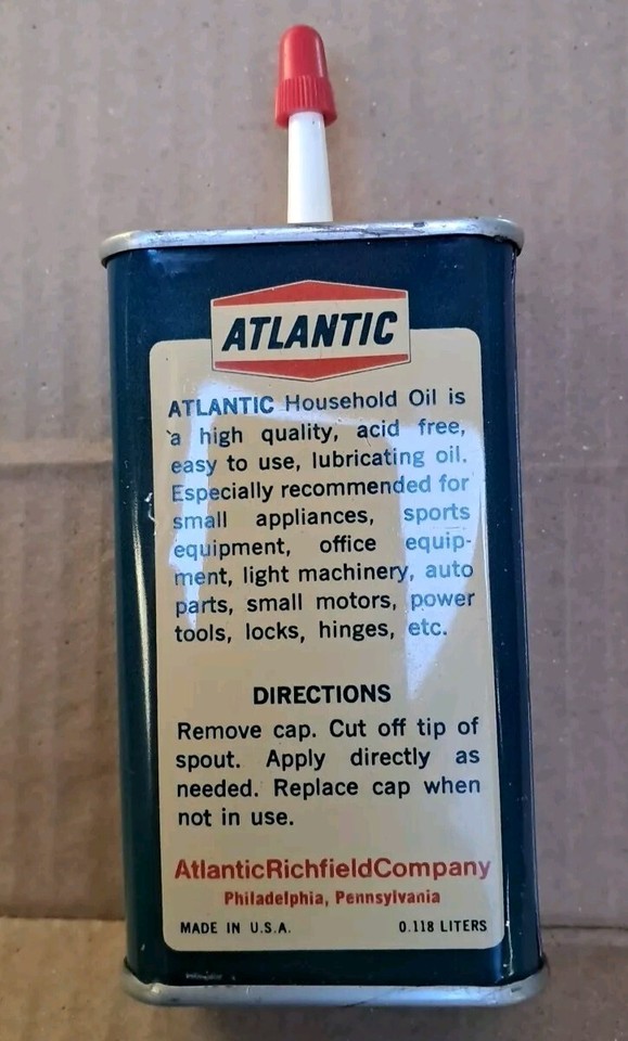 Atlantic Oil 4oz Household Oil Can | eBay