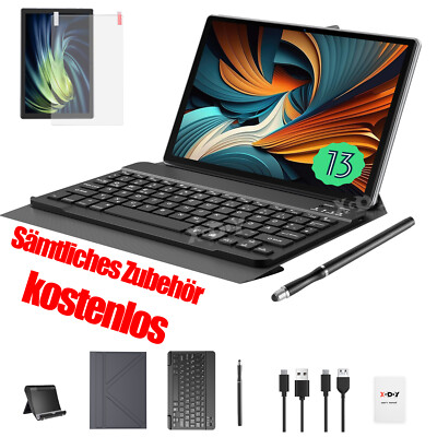 2025 Neuest 12GB RAM+128GB ROM Tab 10.1'' Android 13 HD Tablet Dual SIM 4G LTE 5G