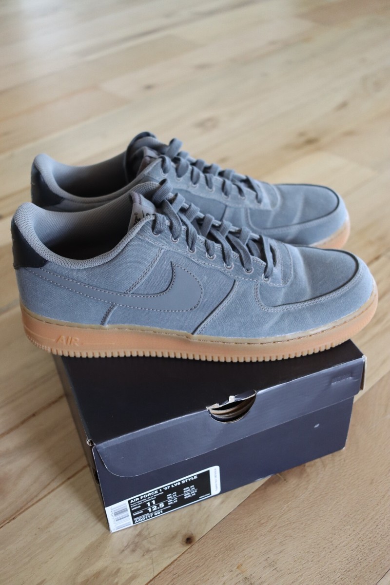 2018 Nike Air Force 1 Low Premium 'Grey Gum' AQ0117-001 Flat