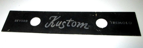 Kustom dual footswitch pedal faceplate reverb tremolo