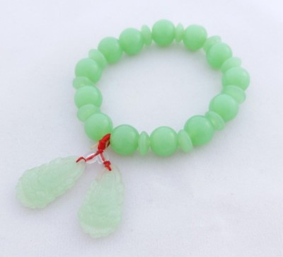 Thailand Bracelet Green Glass Pretty  New Handmade Unique Nice Healthy Lucky