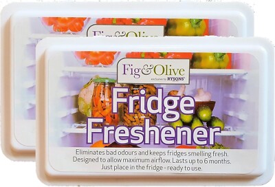 2er Pack Kühlschrank Erfrischer Deodorierer Küche Luft entfernen Geruch beseitigen Geruch NEU