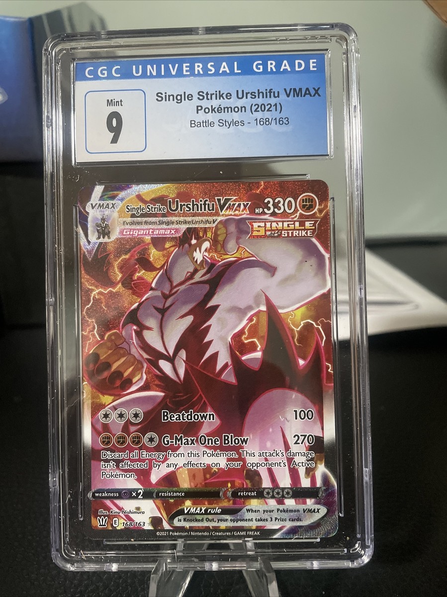 Pokémon Single Strike Urshifu VMAX - Battle Styles 168/163 Graded