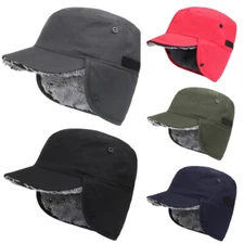 Windproof Winter Thermal Warm with Ear Flaps Thermal Hat For Men Women