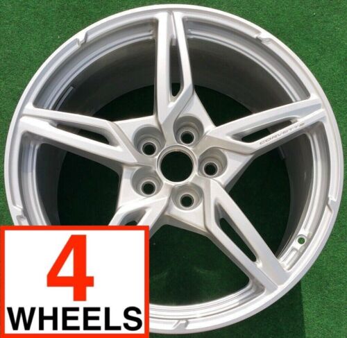 PERFECT Factory Chevrolet Corvette Wheels Stingray 2020-2025 C8 Set Genuine OEM