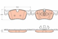 TRW Bremsbelagsatz, Scheibenbremse GDB2062 FüR CitroËN