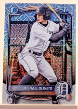 2025 Bowman Draft Mojo Refractor Michael Oliveto #BDC-156 Tigers