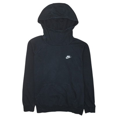 Nike Herren Schwarz Pullover Hoodie L Regular Fit High Neck Fleece