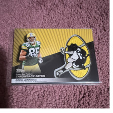 Topps 2010 Topps Football Greg Jennings Packers Throwback Patch Memo #LPC-25