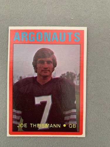 Joe Theismann #27 1972 O Pee Chee CFL card
