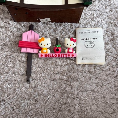 Sanrio Hello Kitty Wooden Wall Clock Cuckoo Pendulum Vintage New From Japan Rare - Picture 5 of 6