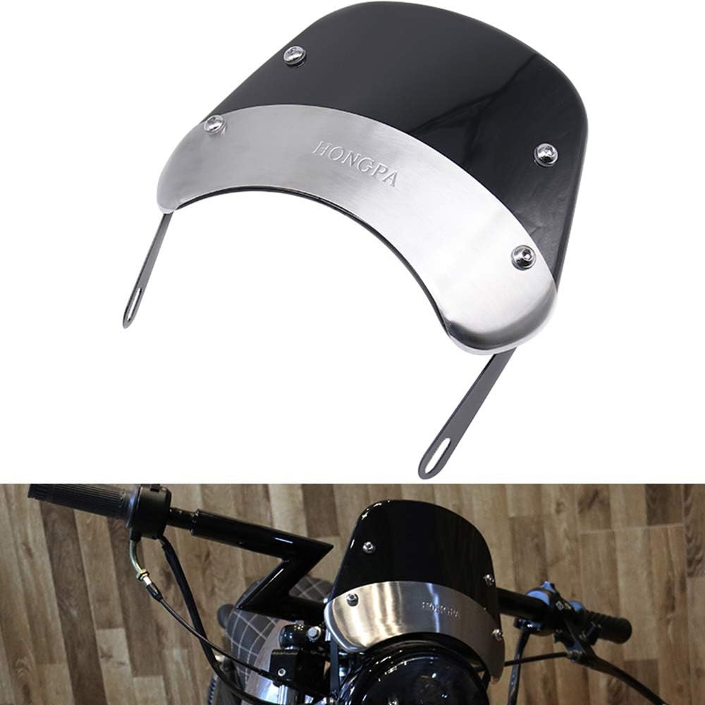 Cupolino Moto Anxin 5-7 Pollici | Deflettore Vento Universale Faro Tondo