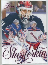 2025-26 Flair Purple Variation Igor Shesterkin Card #85 #'d 166/199 New York