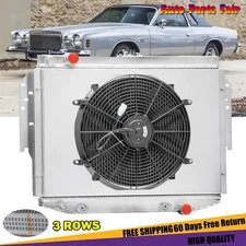 3 Row Radiator Shroud Fan For 1976-1989 Chrysler Cordoba Dodge Aspen Plymouth V8