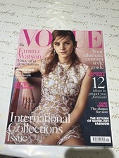 VOGUE UK Magazine Emma Watson September 2015 Vintage British Fashion