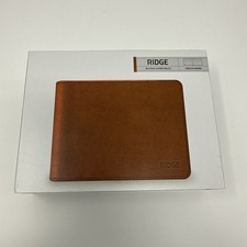 Ridge Billfold Wallet Tobacco Brown, Full Grain Leather, RFID Protection New