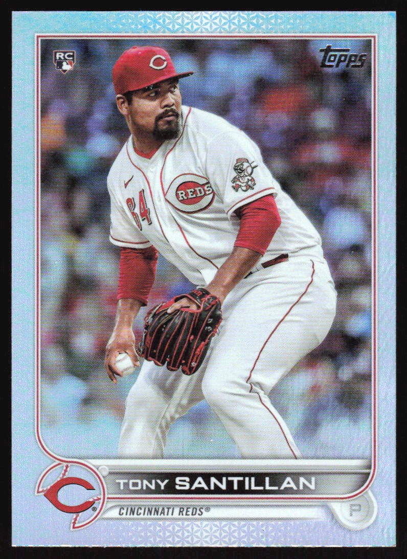 2022 Topps Tony Santillan  #111 RAINBOW FOIL PARALLEL RC Cincinnati Reds