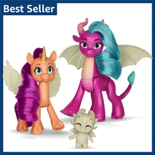 Tell Your Tale Dragon Light Reveal, 3 Glow in The Dark Dolls, 3-Inch Scale To...