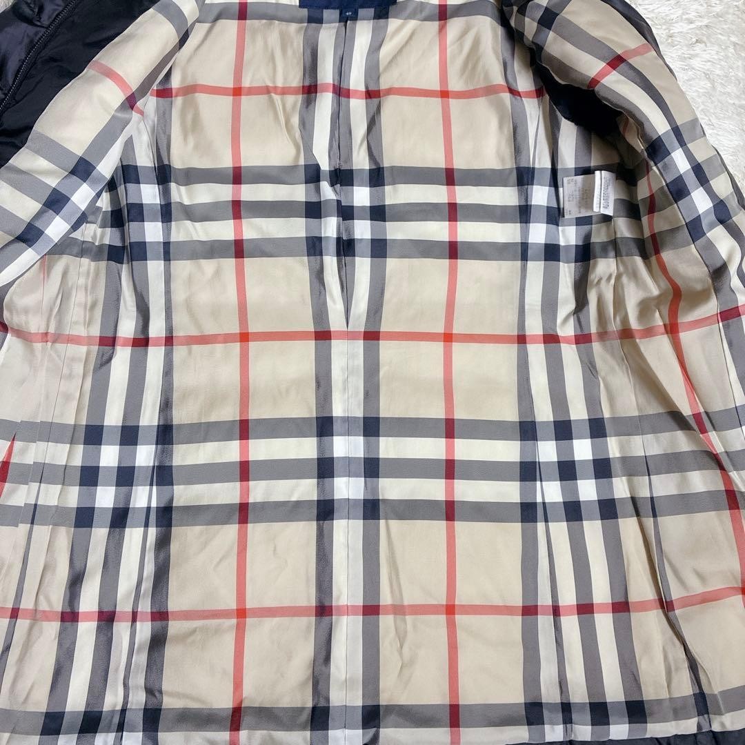 Burberry London Down Coat Black With Nova Check Pattern Size 40 For Women thumbnail 15
