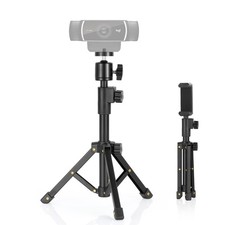 Webcam Tripod Stand Extendable Mini Desk Stand with 1/4" Thread for C920