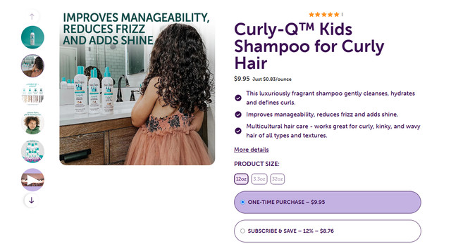 Fairy Tales Curly-Q Kids Hydrating Shampoo