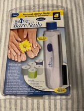 Ped Egg Bare Nails Electronic Nail Care System Cordless As Seen On TV NEW Sealed