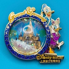Disney Shanghai Disneyland Park Grand Opening Donald Daisy Pin 2016