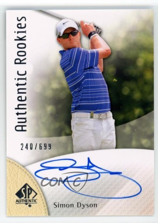 2014 SP Authentic Authentic Rookies /699 Simon Dyson #76 Rookie Auto RC 8al