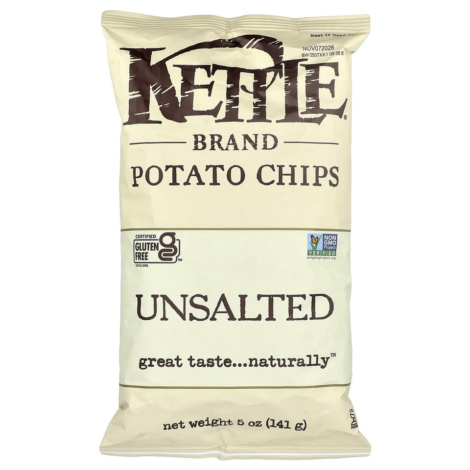 Potato Chips, Unsalted, 5 oz (141 g)