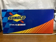 Sunoco Official Fuel NASCAR Metal Advertising Sign 42x20 Racing Garage Gas Pump