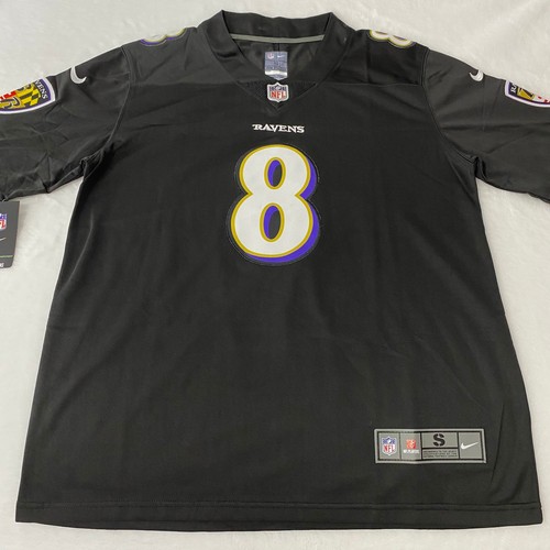 Lamar Jackson #8 Black Adult Men's Embroidered Jersey S-4XL