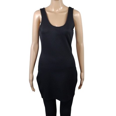 NWT Fashion Nova Jules Mini Dress Women s Large Black Bodycon Scoop Neck Tank