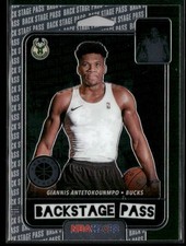 Giannis Antetokounmpo 2019-20 Hoops Premium Stock #9 Backstage Pass Bucks