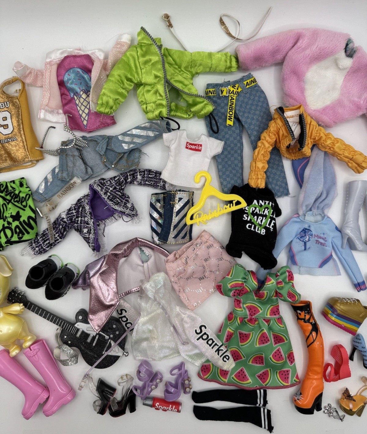 Random Rainbow High Doll Clothing Lot Shoes And Accessories SEE DETAILS