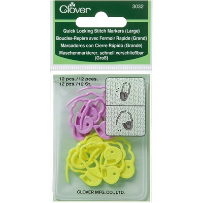 Clover Schnellverschluss Stichmarkierer - groß 12/Pkg 3032