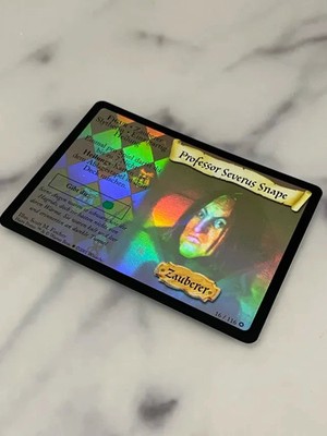 Harry Potter TCG Prof Severus Snape 16/116 WOTC Base set 2001 RARE ghost Holo