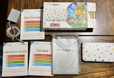 Nintendo 3DS XL Animal Crossing Edition US Version With Box And Games