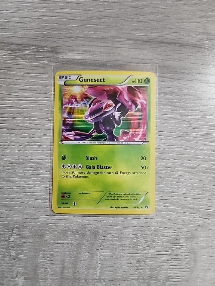 Genesect 16/113 Holo Rare Pokemon Legendary Treasures - LP -Pokemon Trading Card
