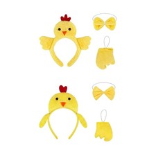 3Pcs Hilarious Chicken Headpieces Fun For Carnivals And Performances