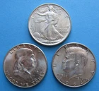 Three 90% Silver Half Dollars