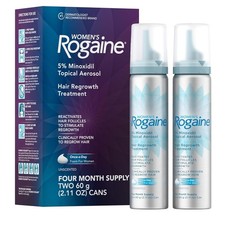 Women's Rogaine 5 Minoxidil Foam Hair Loss Treatment 4 Month Supply Unscented