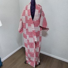 Japanese Vintage Kimono Robe Hand Stitched